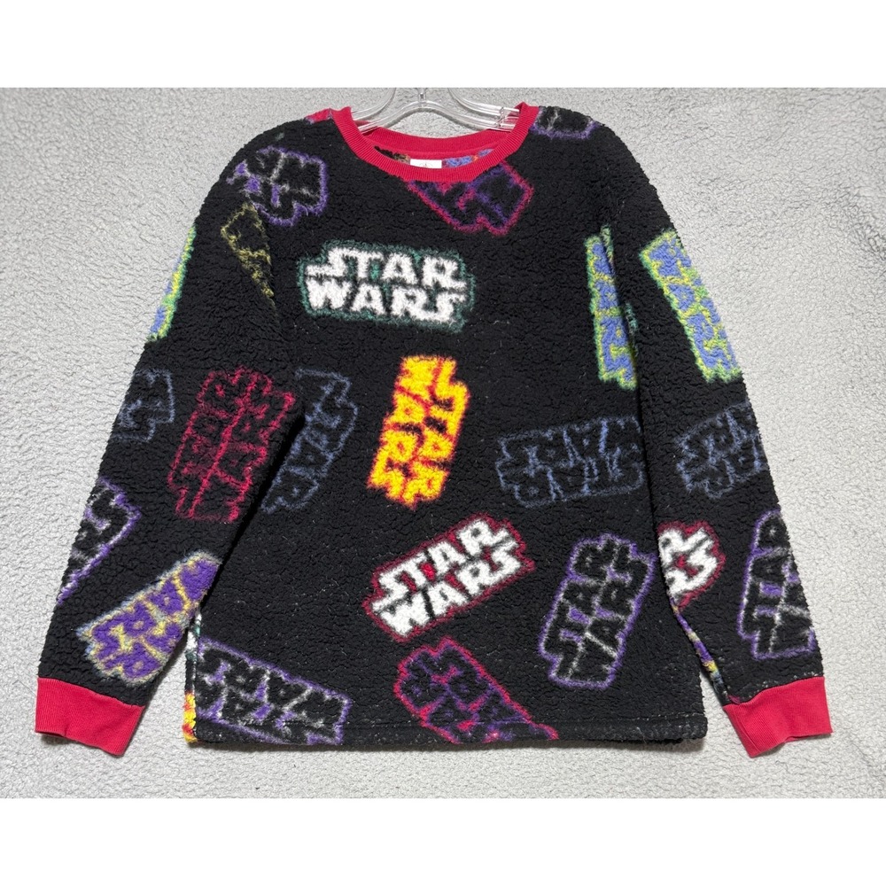Star Wars Disney Parks Fluffy Sherpa Plush Sweatshirt Size Medium All over print